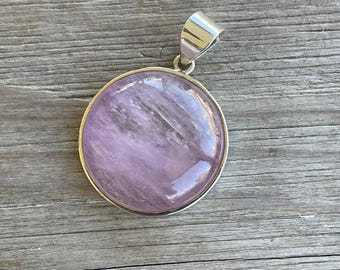 Colgante de Kunzita: Piedra del Chakra del Corazón Espiritual, Joyería de Comunicación Amorosa