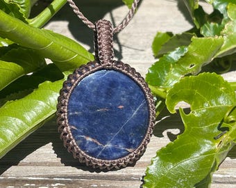 Hand Wrapped Sodalite Necklace