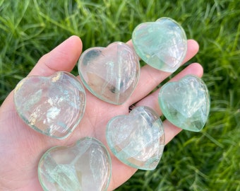Green Fluorite  Heart