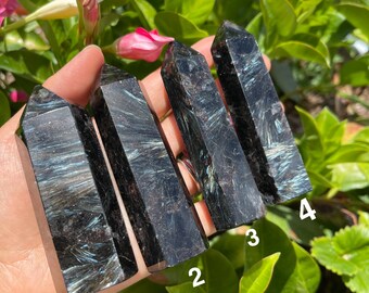 Arfvedsonite Points - Arfvedsonite  - Healing Crystals and Stones - Root Chakra