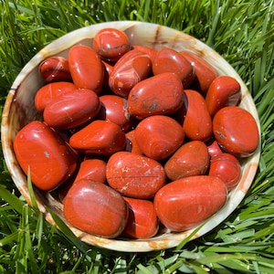 Red Jasper Tumbled Stones - Red Jasper - Healing Crystals and Stones - Root Chakra