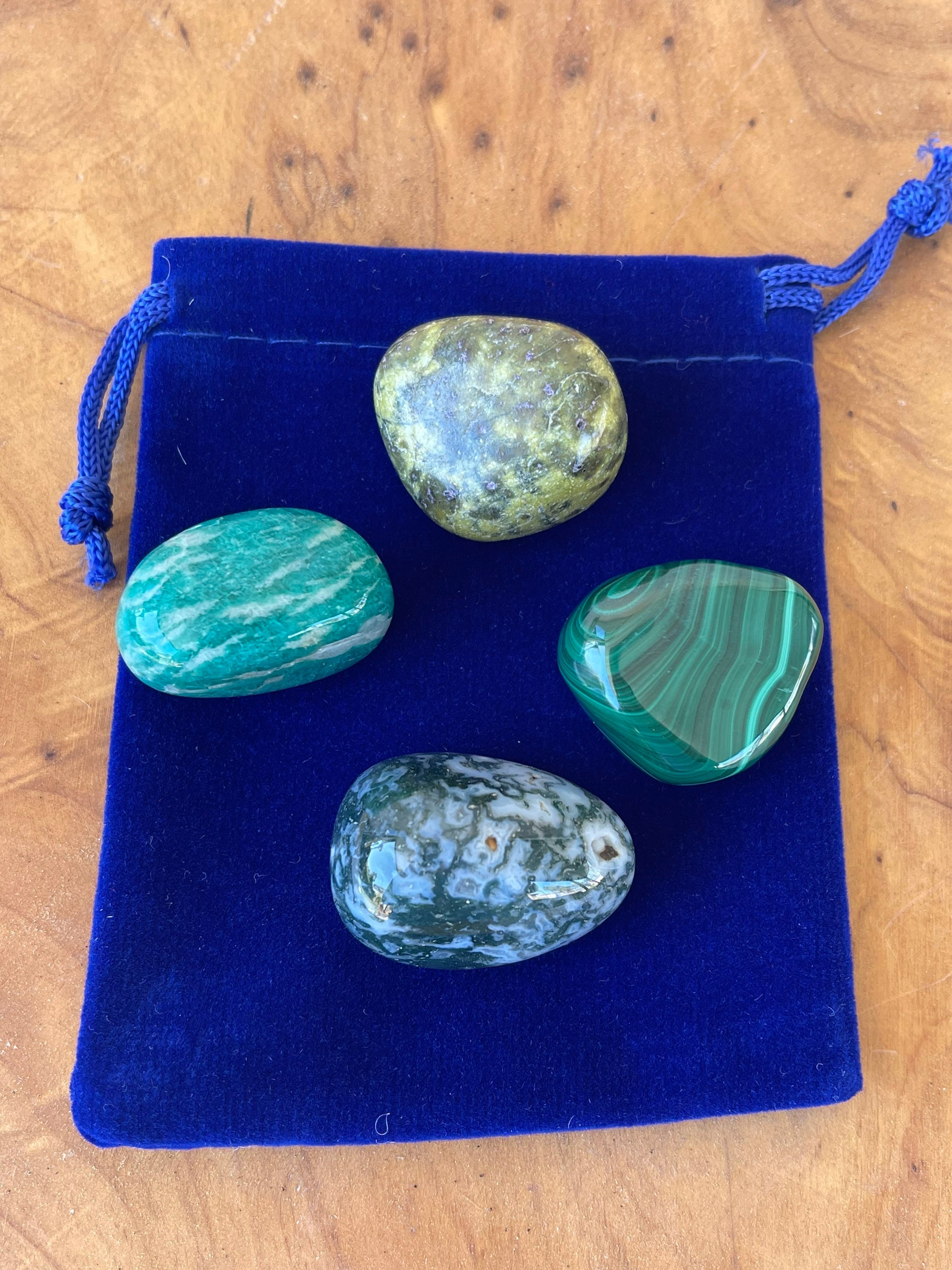 Crystal Set - Crystals for Prosperity - Malachite