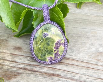 Macrame Stichtite Necklace