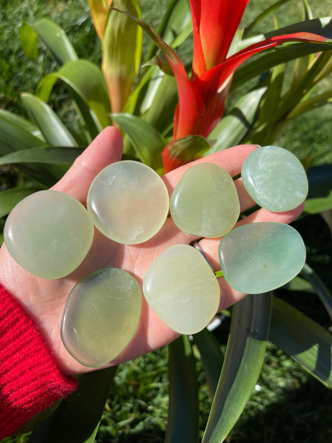 New Jade Smooth Stones New Jade Healing Crystals and Stones Heart