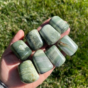 Infinite Tumbled Stone Aka Healers Stone Infinte Serpentine Healing Crystal and Stone image 1