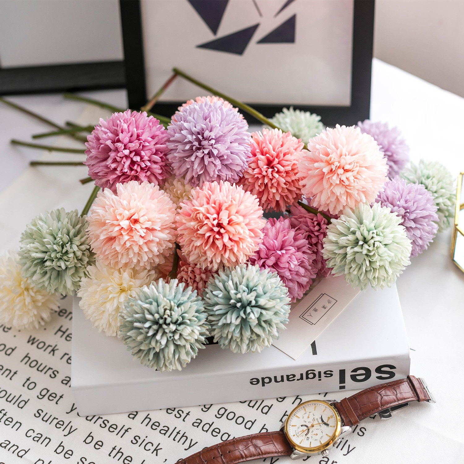 Artificial Dandelion 1pc Artificial Flowers Wedding Etsy