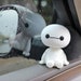 Car Interior Ornament, Cartoon Plastic Baymax Robot Shaking Head Figure, Car ornament toy accessories, Artificial Flowers, Wedding Bouquets 