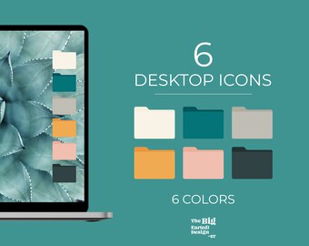 Aesthetic Boho Desktop Document Icons Pack Macos Compatible | Etsy