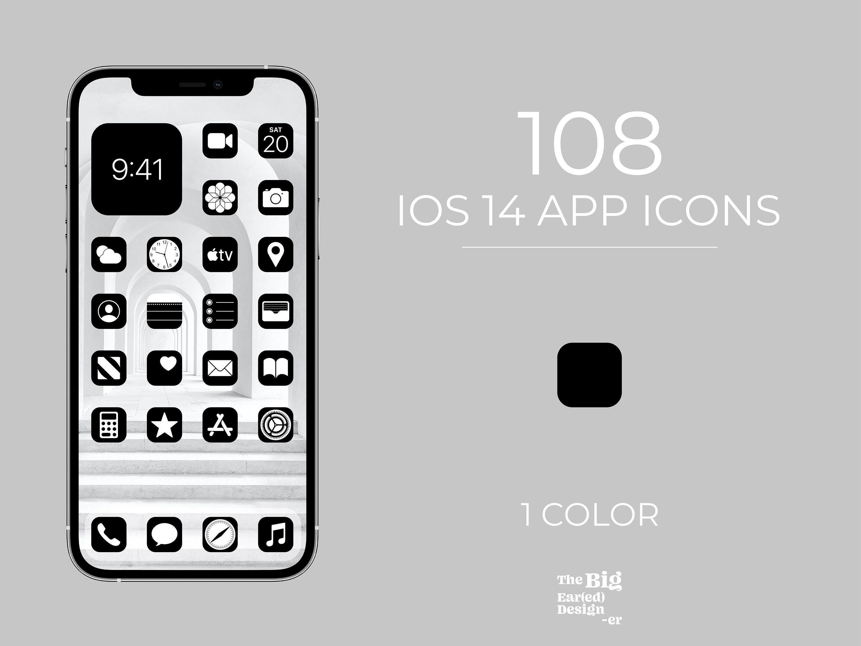 Aesthetic Black Ios 14 App Icons Pack 108 Icons 1 Color Etsy Aesthetic Black Ios 14 App Icons Pack 108 Icons 1 Color Etsy