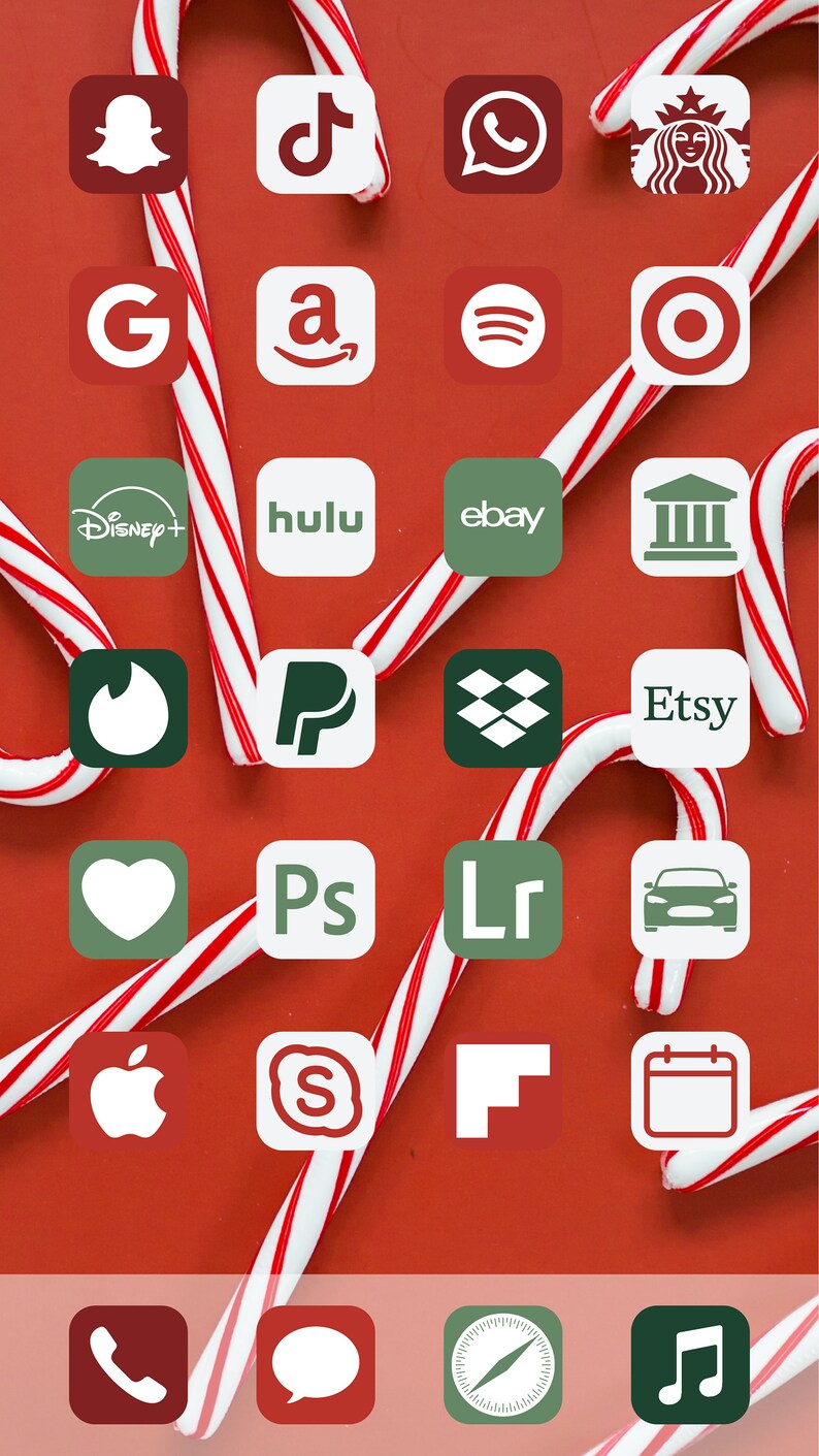 Aesthetic Christmas Morning iOS 14 App Icons Pack 72 Icons Aesthetic Christmas Morning iOS 14 App Icons Pack 72 Icons