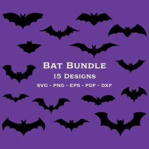 Bats SVG Bundle, Halloween Bat Decor SVG, Halloween Decor Printable, Halloween Bat SVG