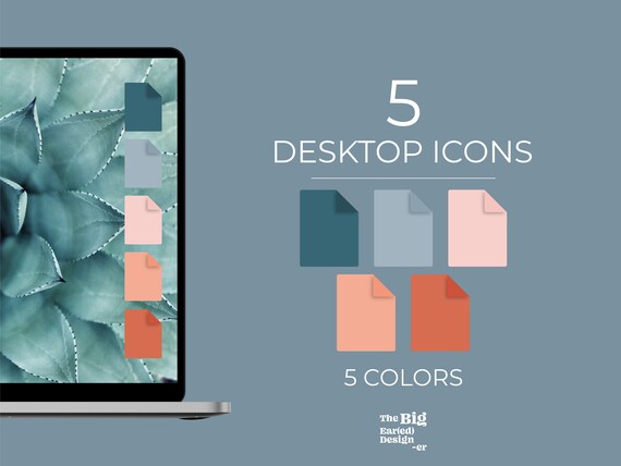 Aesthetic Boho Desktop Document Icons Pack Macos Compatible | Etsy
