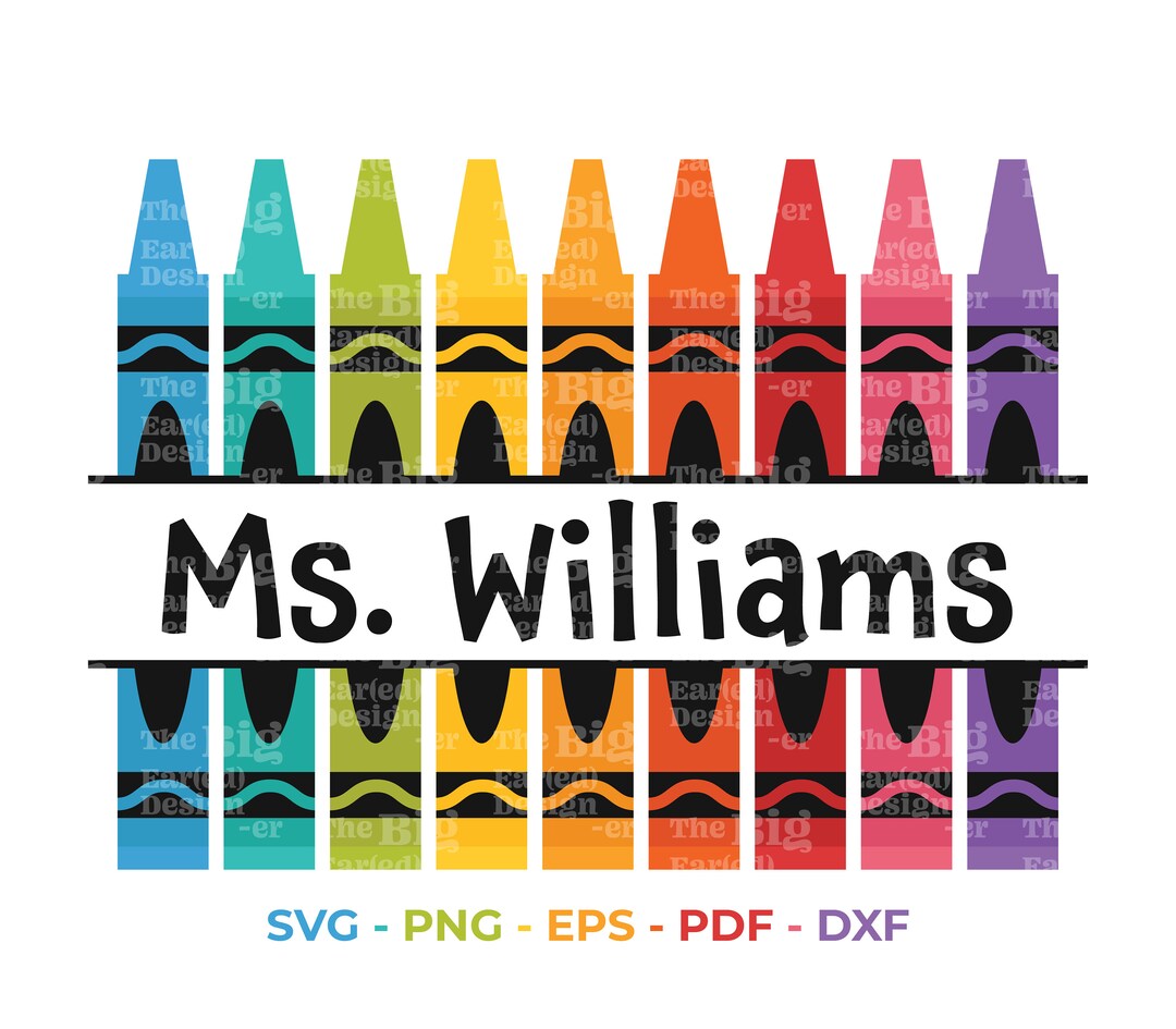 Back to School Crayon SVG, Teacher Appreciation SVG Gift, Crayon ...
