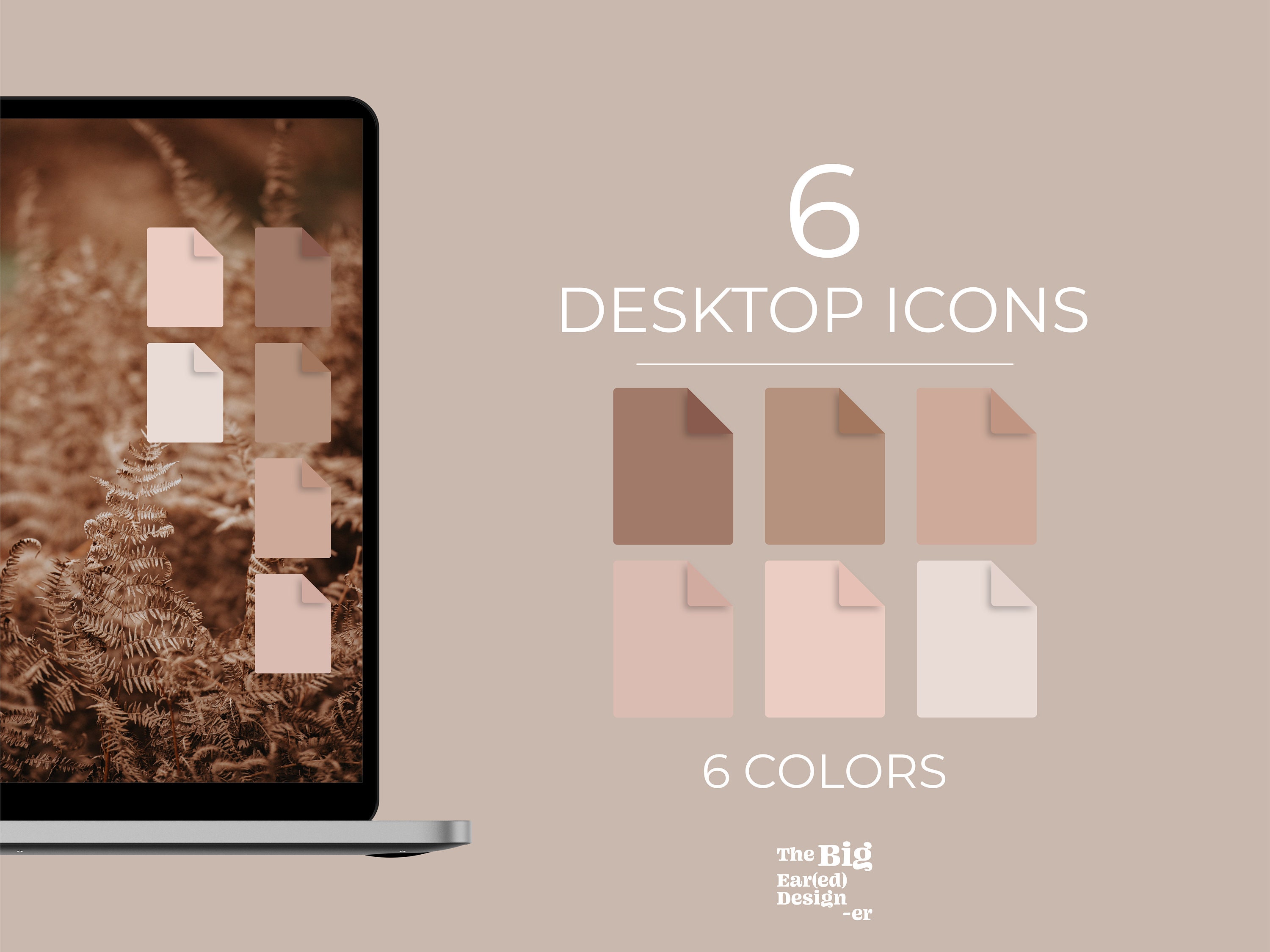 Aesthetic Neutrals Desktop Document Icons Pack MacOS | Etsy
