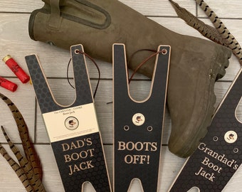 Boot Jack, Valentine's engraved boot jacks, Shooting Country Gift, Dog walkers Gift, Wooden Engraved Boot Jack, Welly remover, Welly puller