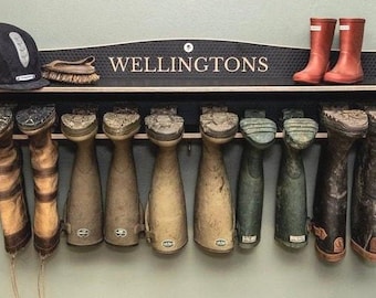 Welly Boot Storage,  Personalised Welly boot holder, Personalised Welly Boot Store, Wellie Boot rack, Wellie Rack, Country Gift, Mud Room