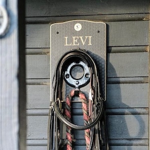Horse Bridle rack, Bridle Hanger, Tack Room Hooks, Stable Bridle Hook, Personalised Bridle Hook, Halter hanger, equestrian gift,