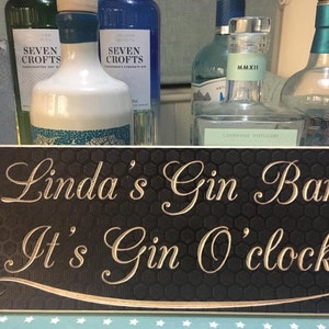 Personalised signs, Gin Sign, Mother Day Gift, Gin gifts, Gin Lovers gift,