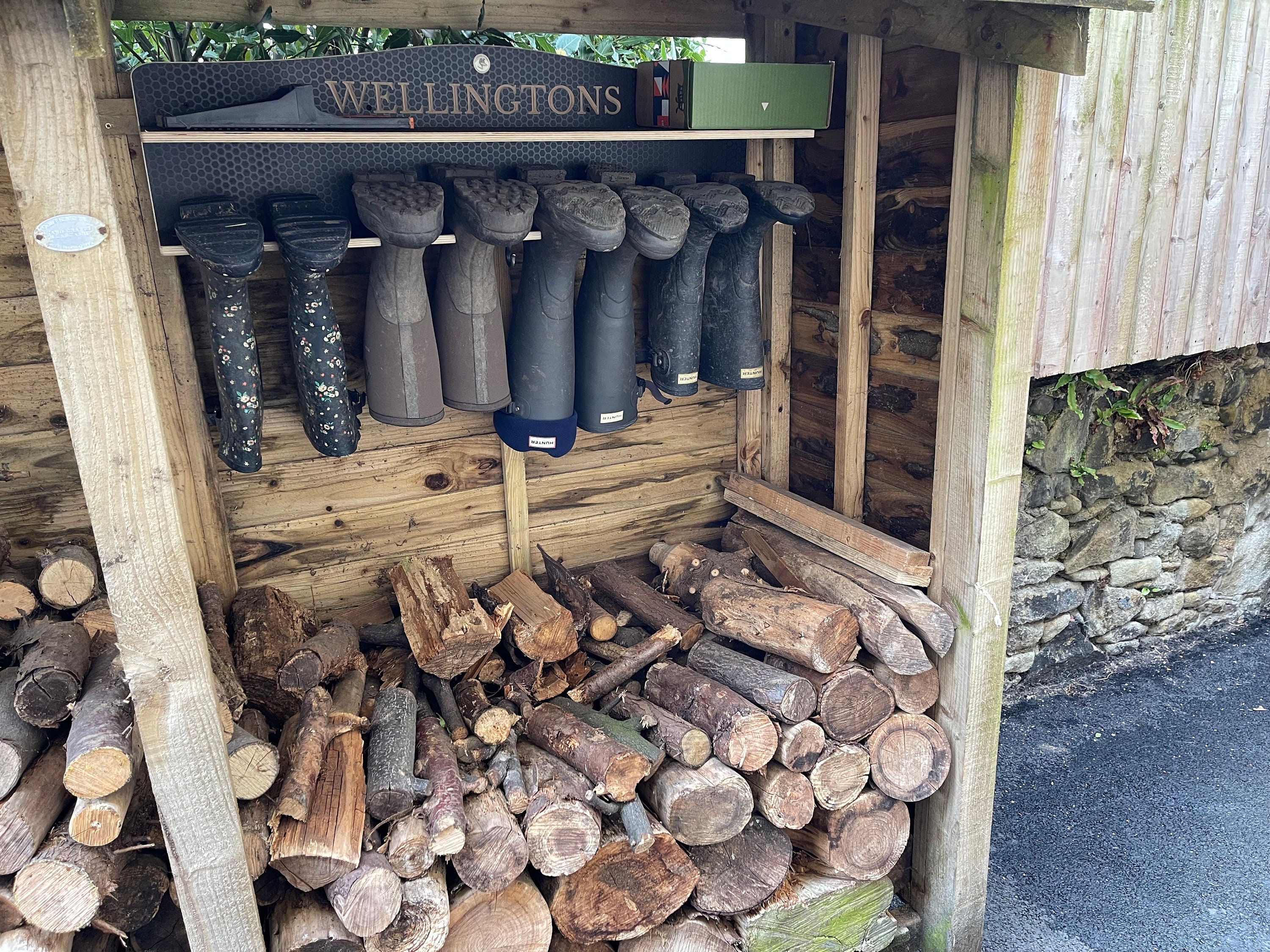 Welly Boot Stand Wood Boot Holder Wellington Storage Shoe