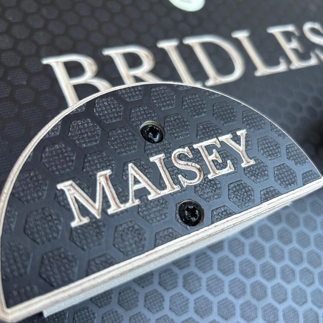 Personalised Bridle Hanger Front Name Plate Replacement for Wooden ...