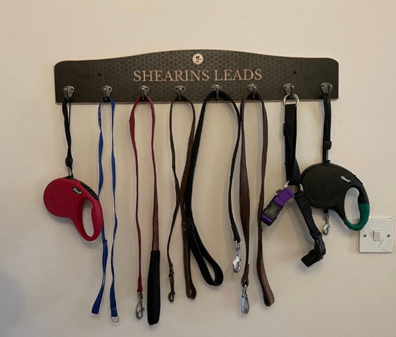Personalised Dog Lead Hooks Dog Lead Holder Dog Coat Hooks Etsy