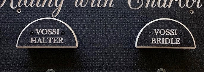 Personalised Bridle Hanger Front Name Plate Replacement for Wooden ...