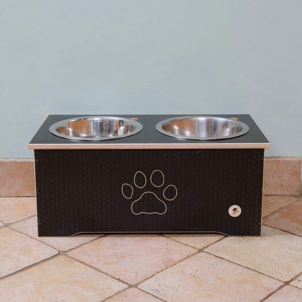 Dog Feeding Stand, Wooden Raised Dog Bowl, Luxury Wood Pet Bowl Feeder, Dog Food Feeding Station, Dog water and food holder, Dog Furniture,