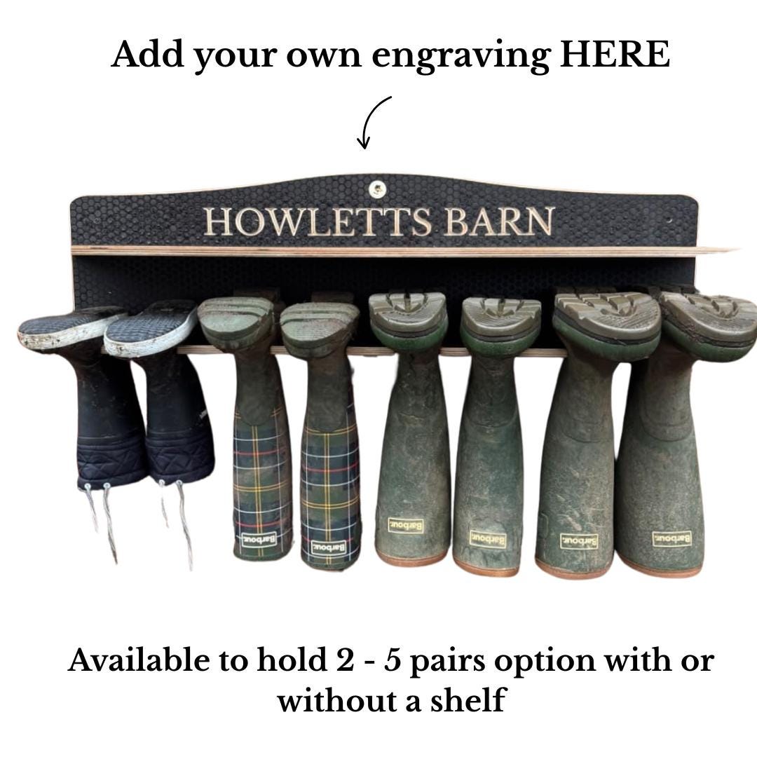Welly Boot Rack, Welly Rack, Wooden Boot Holder, Wellington Storage ...
