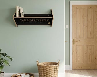 Personalised Wooden Display Shelf | Handmade Rustic Wall Shelf | Engraved Country Shelf | Reading Nook Shelf | Farmhouse Home Décor