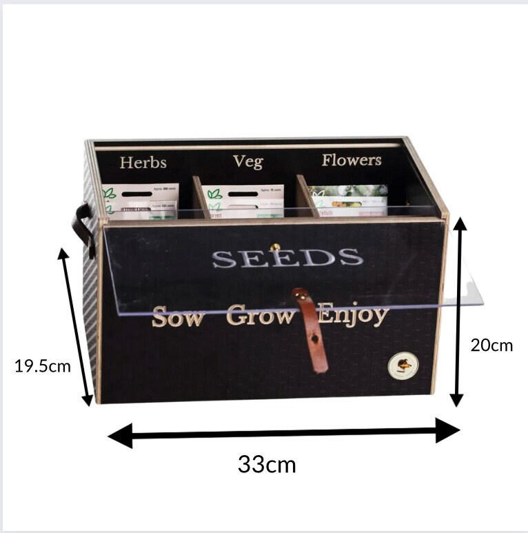 Gardener's Gift Set, Seed Gift Box, Seed Storage Box, Engraved Seed Packet  Storage, Gardeners Gift, Wooden Seed Box, Seed Packetstorage 