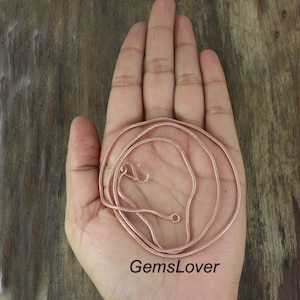 手作りのスネーク銅チェーン、ワイヤーラップジュエリー