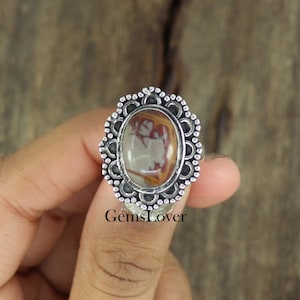 Noreena Jasper Ring, 925 Sterling Silver Ring, Statement Ring, Everyday Ring, Healing Stone Ring, Jasper Ring, Ring For Women, Gift For Her