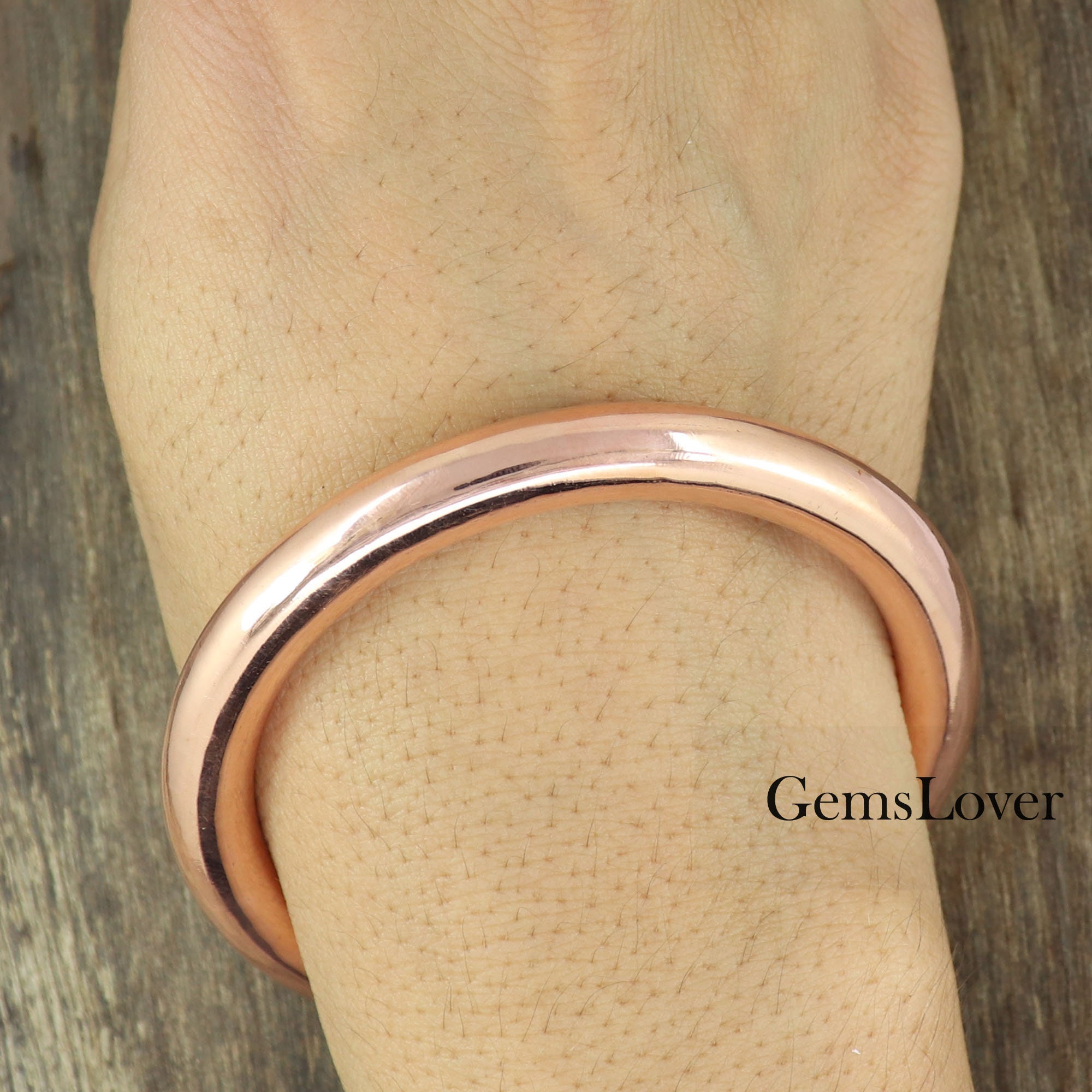 Thick Heavy Copper Bangle, Healing Arthritis Copper Bangle, Round Copper Bangle, Stackable Copper Bangle, Handmade Copper Bangle,Men Bangle