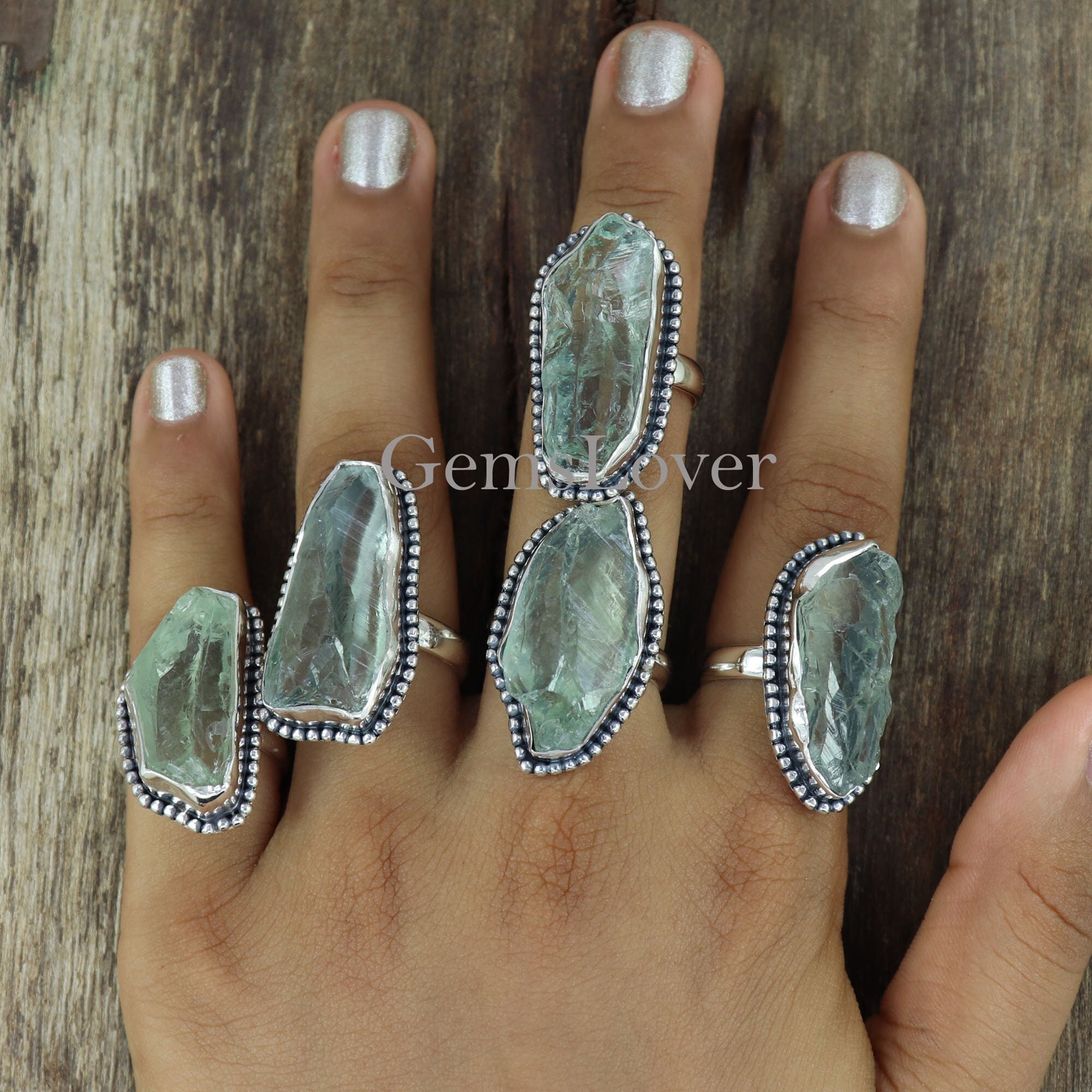 Big Green Onyx Ring, Women Ring, Beautiful Gemstone Ring