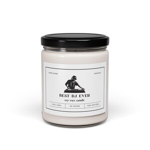 Ultimate DJ Vibes: Hand-Poured Soy Candle for Music Lovers, Perfect Birthday Gift