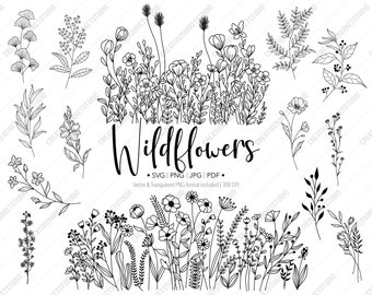 Wildflower Glass Can SVG, Floral Libbey Wrap SVG - Perfect Tumbler Design, Great DIY Projects, A Unique Gift for Craft Lovers