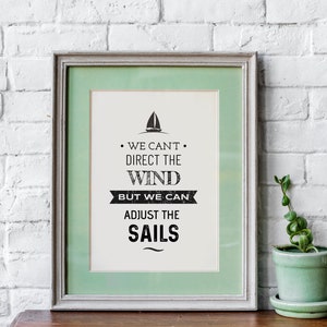 We Can&#39;t Direct the Winds But We Can Adjust the Sails