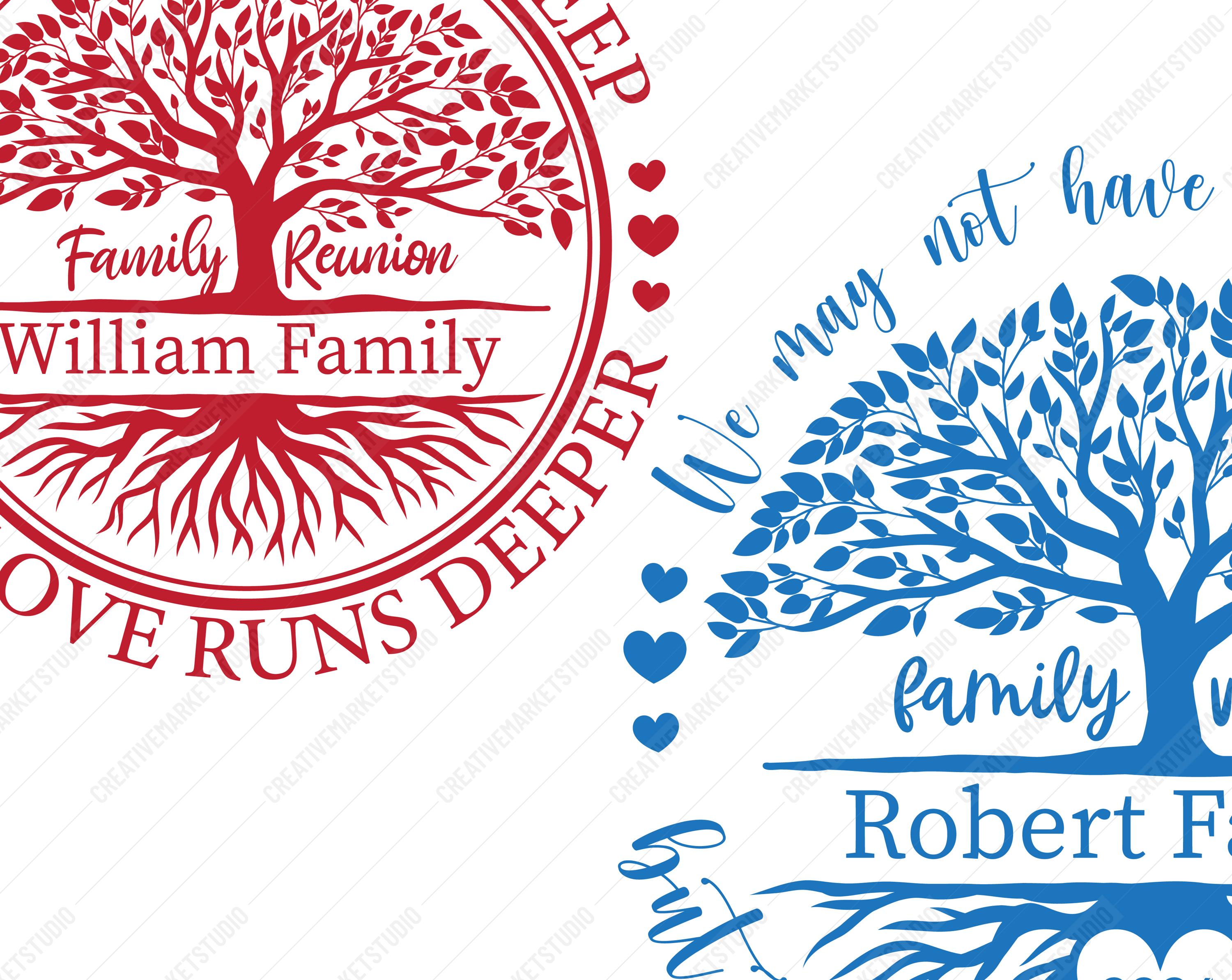 Family Tree Reunion SVG – Our Roots Run Deep Design for Shirts and ...