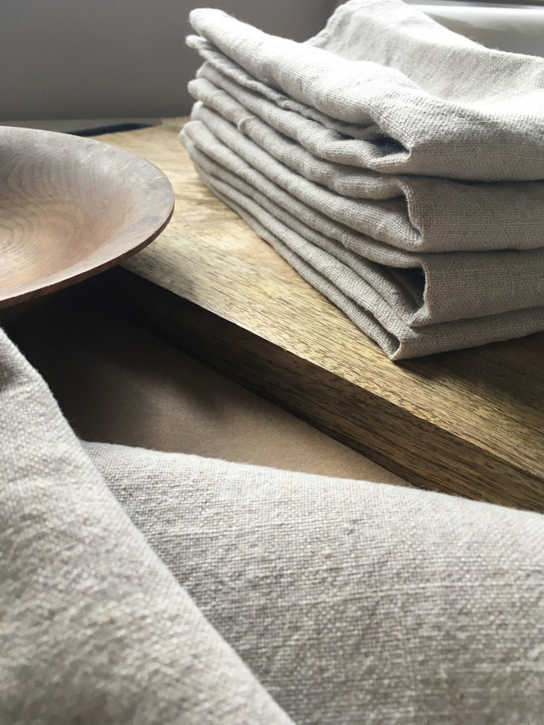 Irish Linen Napkins / Set of 4/6/ Handmade linen napkins/ Etsy