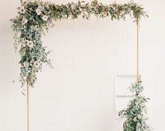 Copper Wedding Arch, Sign Holder Stand, Rose Gold Copper Flower Stand, Wedding Backdrop Frame, Wedding Arch Flowers, Metal Wedding Arch