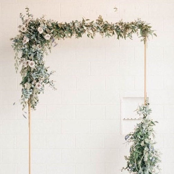 Copper Wedding Arch, Sign Holder Stand, Rose Gold Copper Flower Stand, Wedding Backdrop Frame, Wedding Arch Flowers, Metal Wedding Arch