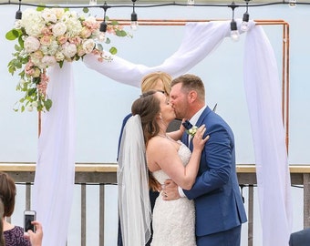 Copper Wedding Arch, Sign Holder Stand, Rose Gold Copper Flower Stand, Wedding Backdrop Frame, Wedding Arch Flowers, Metal Wedding Arch