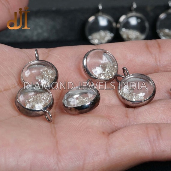 Diamond Shaker Pendant Silver Pendant Jewelry Diamond Shaker