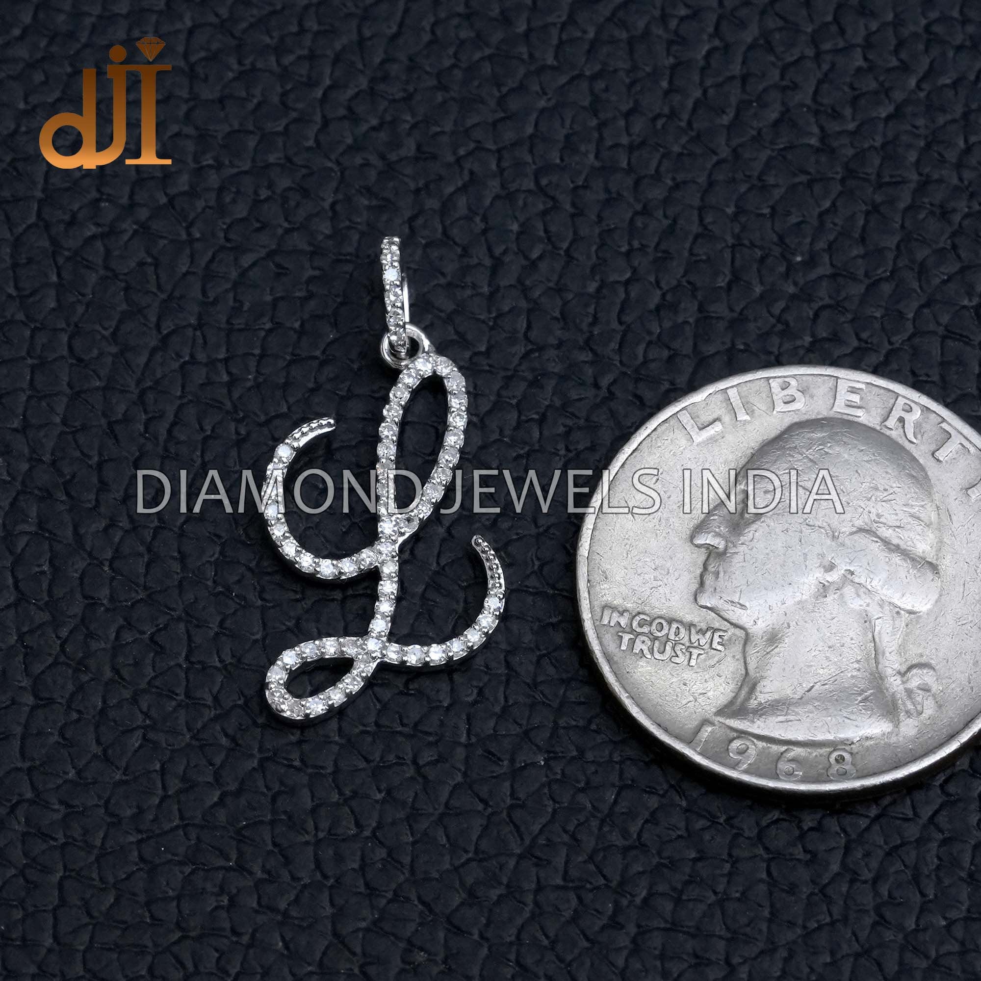 Black diamond initial pendant new arrivals