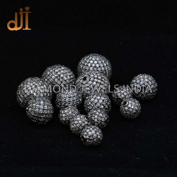 Pave diamond best sale beads