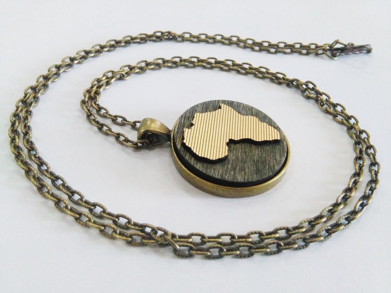 Africa Necklace / Africa Jewelry / African Pendant / Etsy