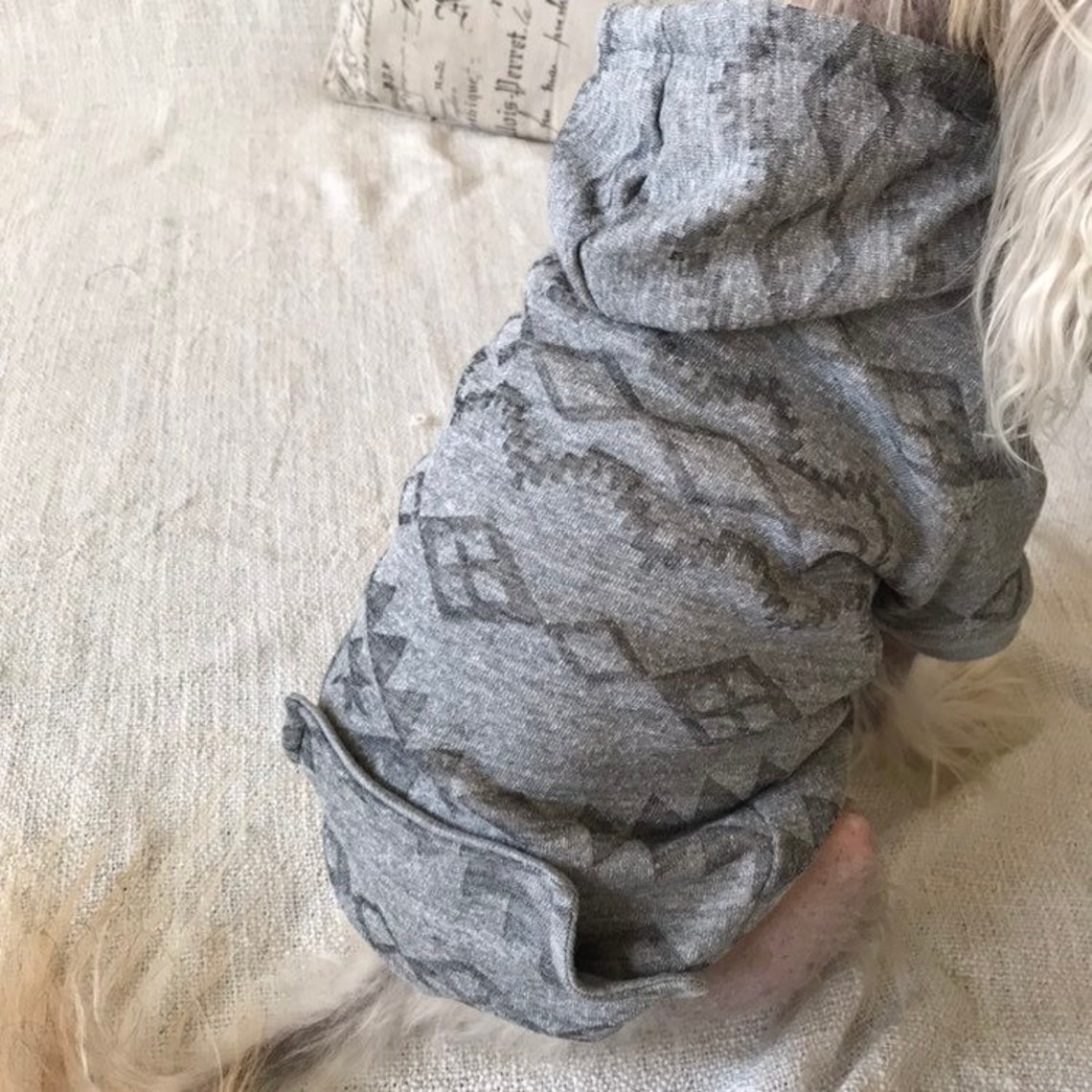 Grauer Hund Hoodie Kleidung für haarlose/kleine Hunde Etsy