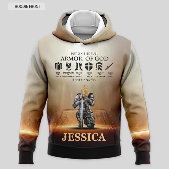 zaad stuiten op wenselijk Personalized 3D Sweater-shirt Personalized Hoodie Warrior of - Etsy