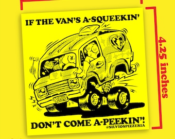 Boogie Van Sticker (square)