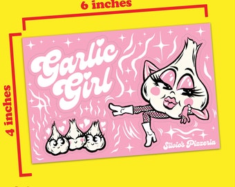 Garlic Girl Sticker Sheet